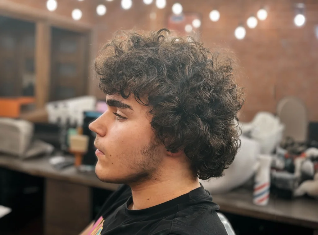 wolf cut fryzura męska